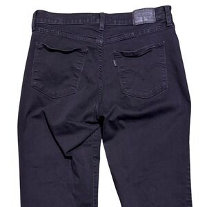 Levi's Women's 711 Skinny Jeans‎ Black Dark Wash Size 9
